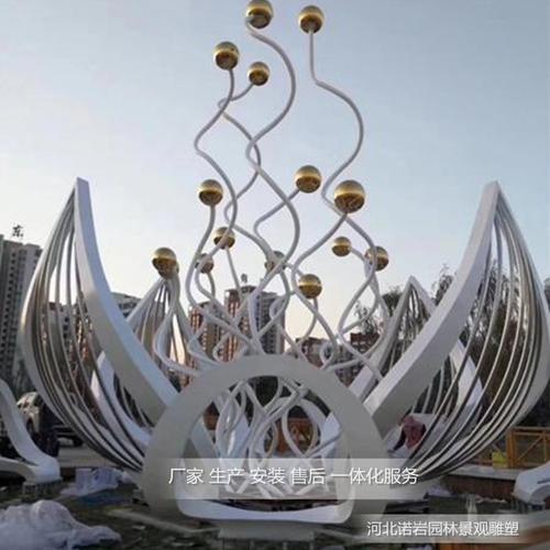 长春景区不锈钢雕塑花设计与河北诺岩园林雕塑工程产品型号解析